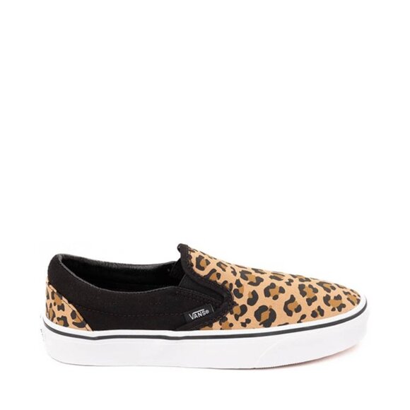 Vans Women’s Slip-On Skate Shoes Size 7 Leopard Print / Black Casual Sneaker